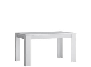 FLEURY biela alpská T03, rozkladací jedálenský stôl v rozmere 140-180 x 85 cm