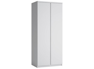 FLEURY biela alpská S02, šatníkovo-policová skriňa