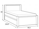 MONTANA Z01 posteľ s rozmermi 90x200cm