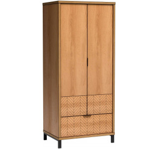 FONTI F01-KN, šatníkovo-policová skriňa na kovových nohách