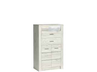 INDIANAPOLIS dub craft biely I06, komoda INDIANAPOLIS dub craft biely I06, komoda