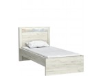INDIANAPOLIS dub craft biely I20, študentská posteľ s roštom 90x200 cm