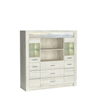 INDIANAPOLIS dub craft biely I22, vitrína