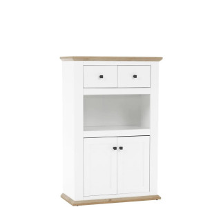 MEZO biela/dub MZ08, komoda