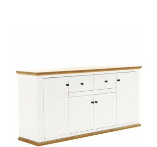 MEZO biela/dub MZ09, komoda