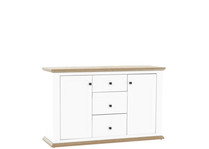 MEZO biela/dub MZ11, komoda