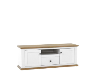 MEZO biela/dub MZ15, TV stolík MEZO biela/dub MZ15, TV stolík