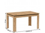 MONET S, rozkladací jedálenský stôl 135-184x86 cm