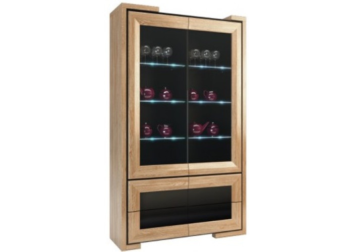 CORINO dvojdverová vitrína 2DS4SZ s osvetlením