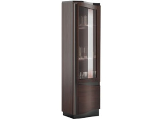 DIUNA jednodverová vitrína 1DS1D s osvetlením, pravé prevedenie