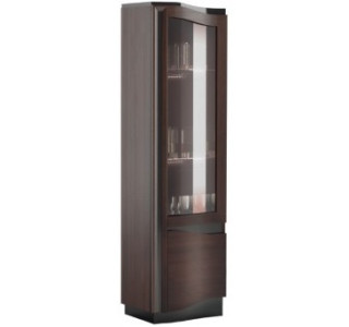 DIUNA jednodverová vitrína 1DS1D s osvetlením, pravé prevedenie