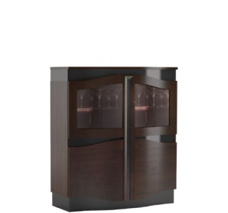 DIUNA nízka vitrína 2DS2D s osvetlením