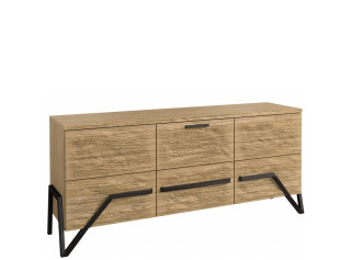 PIK dub prírodný lager KOM2D2SZ, komoda