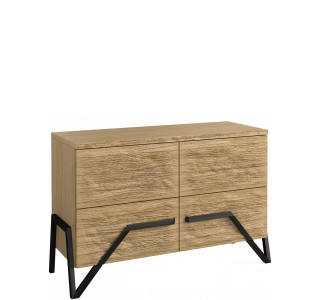 PIK dub prírodný lager KOM2D, komoda