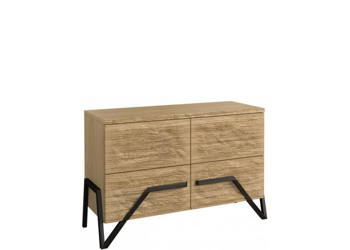 PIK dub prírodný lager KOM2D, komoda