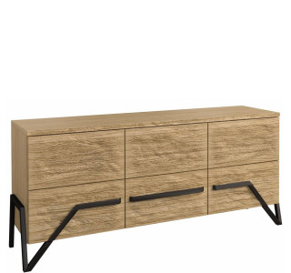 PIK dub prírodný lager KOM3D, komoda