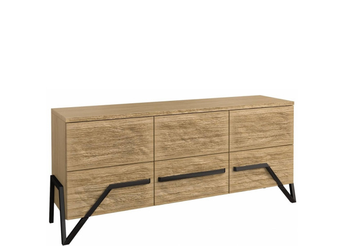 PIK dub prírodný lager KOM3D, komoda