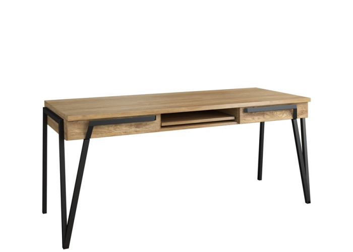 PIK dub prírodný lager BIU2SV, písací stôl s výsuvom