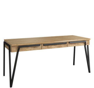 PIK dub prírodný lager BIU3S, písací stôl