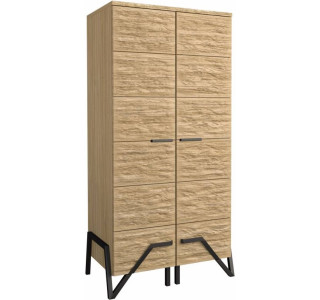 PIK dub prírodný lager SZF2D, šatníkovo-policová skriňa