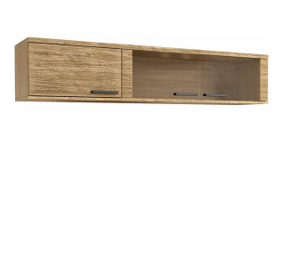 PIK dub prírodný lager VIT2W1D, závesná vitrína - veľká