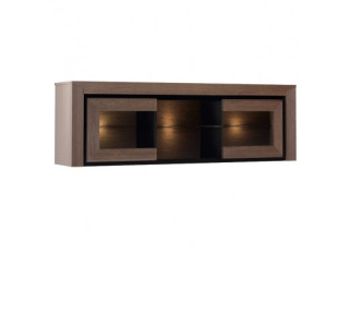 SEMPRE veľká závesná vitrína 2DS s osvetlením