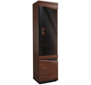 VENEZIA jednodverová vitrína s osvetlením, ľavé prevedenie