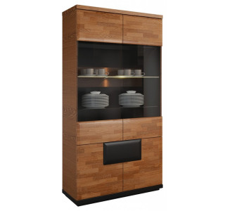 VERANO dvojdverová vitrína s osvetlením