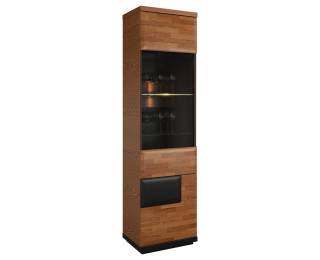 VERANO jednodverová vitrína s osvetlením, pravé prevedenie