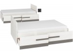 BLANCO 1701, jednolôžková posteľ 120x200 cm s úložným priestorom