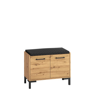 NEVIO 04, skrinka na topánky s čalúneným sedákom