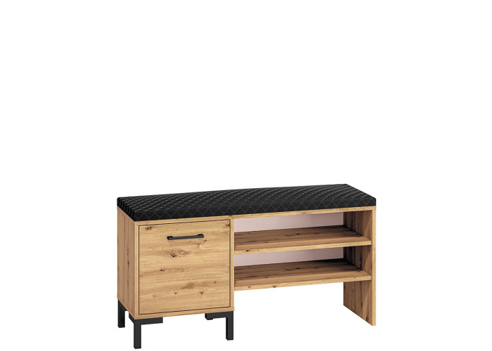 NEVIO 05, skrinka na topánky s čalúneným sedákom