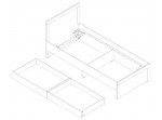 ALASKA AAL-01 posteľ 90x200 cm s úložným priestorom