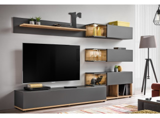 SILK 1 antracit, obývacia stena