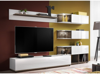 SILK 1 biela, obývacia stena