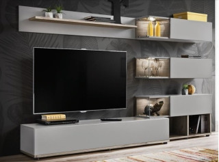 SILK 1 sivá, obývacia stena