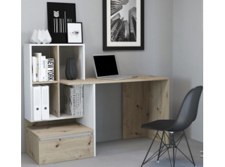 NEREO dub artisan/biela, písací stolík