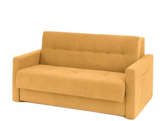 BORA 3 žltá, rozkladacia pohovka na príležitostné spanie