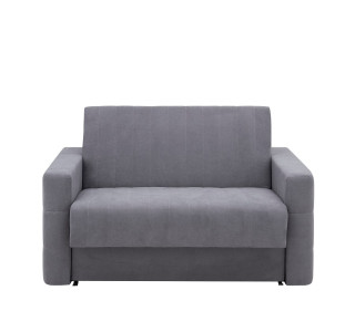 DOMO 2 sivá, rozkladacia pohovka na príležitostné spanie