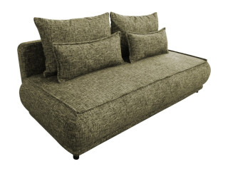 PAROS olivová, rozkladacia pohovka s úložným priestorom