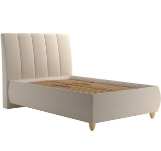 Blanar ALICE béžová, čalúnená posteľ 120x200 cm s úložným priestorom 
