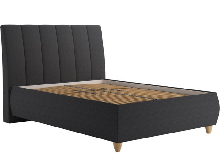 Blanar ALICE grafitová sivá, čalúnená posteľ 140x200 cm s úložným priestorom Blanar ALICE grafitová sivá, čalúnená posteľ 140x200 cm s úložným priestorom
