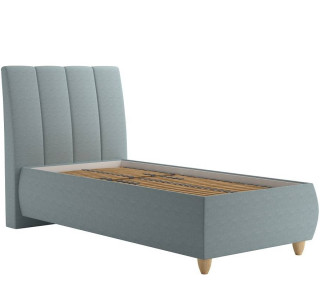 Blanar ALICE aqua, jednolôžková čalúnená posteľ 90x200 cm s úložným priestorom 