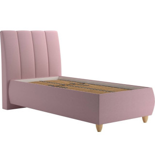 Blanar ALICE ružová, jednolôžková čalúnená posteľ 90x200 cm s úložným priestorom 