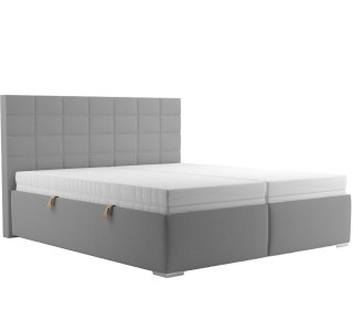 Blanar BORA sivá, manželská posteľ s úložným priestorom 180x200 cm