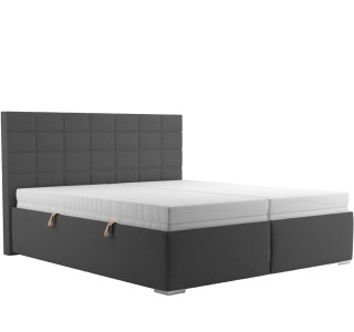 Blanar BORA tmavosivá, manželská posteľ s úložným priestorom 180x200 cm