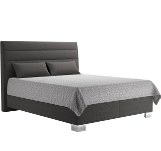 Blanar BRITANIA sivá, manželská posteľ s úložným priestorom 160x200 cm
