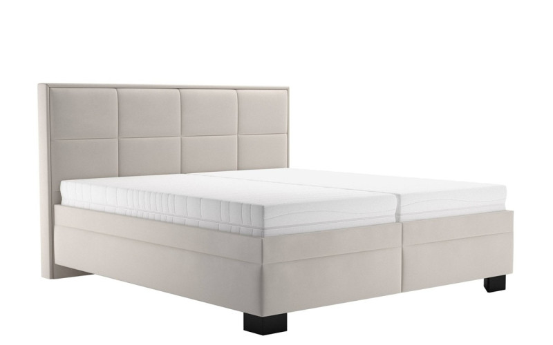 Blanar ELA krémová, manželská posteľ s úložným priestorom 180x200 cm