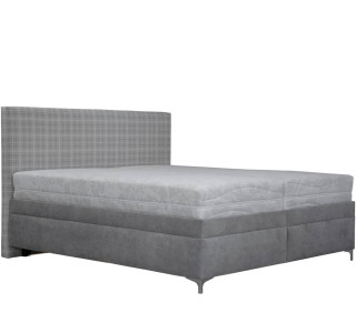 Blanar ELLA B sivá, vysoká posteľ s matracom, roštom a úložným priestorom 180x200 cm
