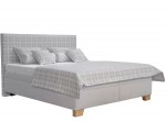 ELLA B krémová, vysoká posteľ s matracom a roštom 180x200 cm